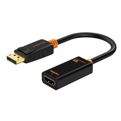 CABLETIME αντάπτορας DisplayPort σε HDMI CT-01G4K, 4K, μαύρος CABLETIME αντάπτορας DisplayPort σε HDMI CT-01G4K, 4K, μαύρος