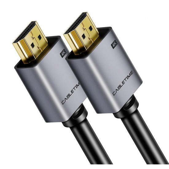 CABLETIME καλώδιο HDMI 2.0 CT-PHE2G, 4K/60Hz, 5m, μαύρο CABLETIME καλώδιο HDMI 2.0 CT-PHE2G, 4K/60Hz, 5m, μαύρο