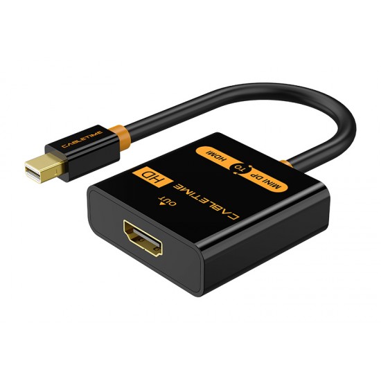 CABLETIME αντάπτορας mini DisplayPort σε HDMI CT-AV589-02G, 1080p, μαύρος