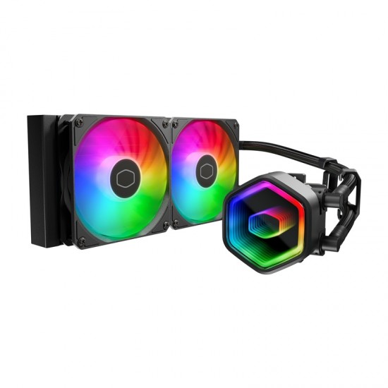 Cooler Master MasterLiquid 240 Core II ARGB ψύκτης νερού (μαύρο) Cooler Master MasterLiquid 240 Core II ARGB ψύκτης νερού (μαύρο)