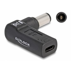 DELOCK αντάπτορας τροφοδοσίας 60008, USB-C σε Dell 7.4x5mm, 90°, μαύρος DELOCK αντάπτορας τροφοδοσίας 60008, USB-C σε Dell 7.4x5mm, 90°, μαύρος