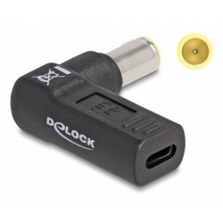 DELOCK αντάπτορας τροφοδοσίας 60012, USB-C σε IBM 7.9x5.5mm, 90°, μαύρος DELOCK αντάπτορας τροφοδοσίας 60012, USB-C σε IBM 7.9x5.5mm, 90°, μαύρος