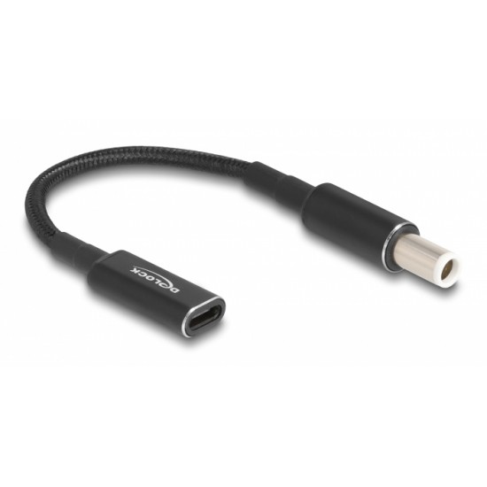DELOCK καλώδιο τροφοδοσίας 60037, USB-C σε Dell 7.4x5.0mm, 15cm, μαύρο DELOCK καλώδιο τροφοδοσίας 60037, USB-C σε Dell 7.4x5.0mm, 15cm, μαύρο