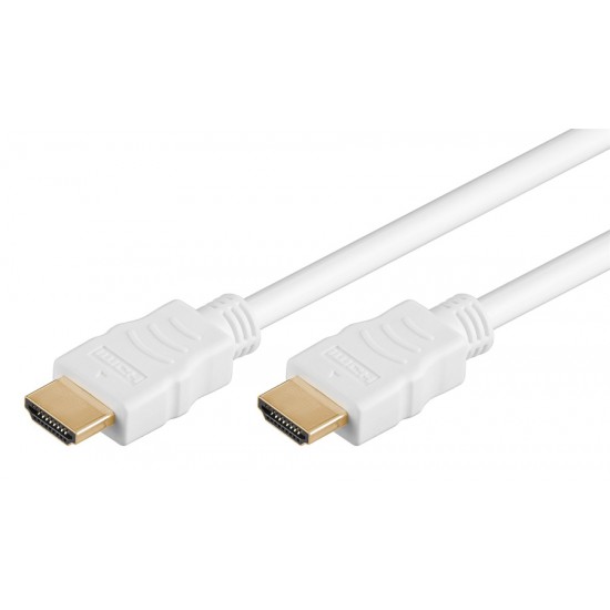 GOOBAY καλώδιο HDMI 2.0 61019 με Ethernet, 4K/60Hz, 18 Gbps, 1.5m, λευκό GOOBAY καλώδιο HDMI 2.0 61019 με Ethernet, 4K/60Hz, 18 Gbps, 1.5m, λευκό