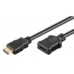 GOOBAY καλώδιο προέκτασης HDMI 61310 Ethernet, 4K/60Hz 18Gbps, 3m, μαύρο