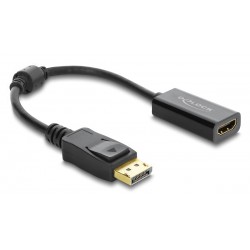 DELOCK αντάπτορας DisplayPort σε HDMI 63006, 4K/60Hz, active, μαύρος