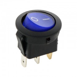 Διακόπτης ON-OFF με λαμπάκι 6A 250V/125V 10A Μπλε