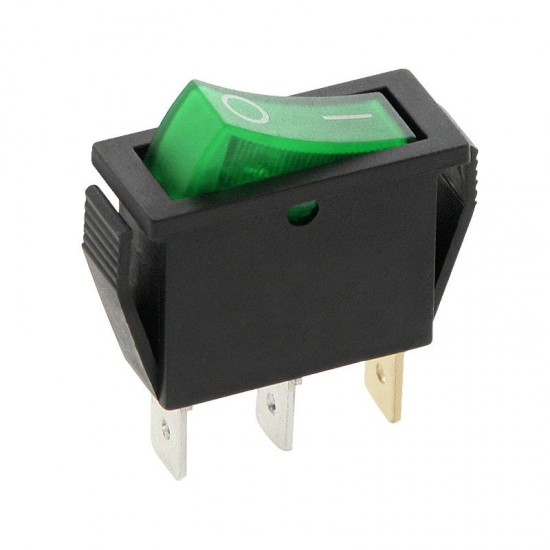 Διακόπτης ON-OFF με λαμπάκι 20A 12V Πράσινος Διακόπτης ON-OFF με λαμπάκι 20A 12V Πράσινος