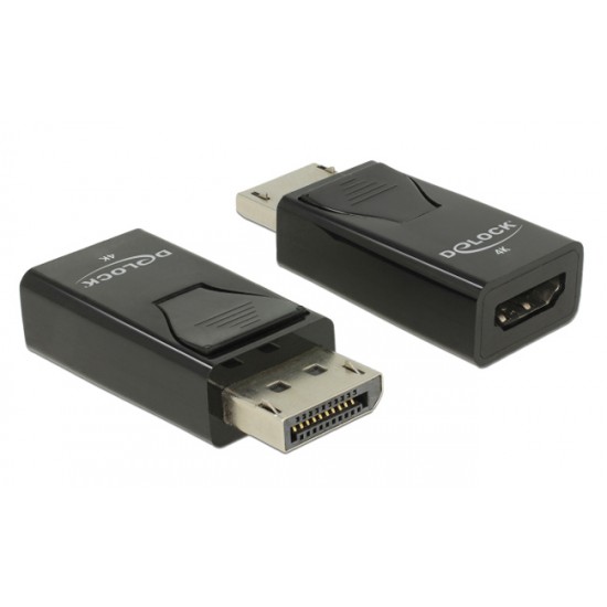 DELOCK αντάπτορας DisplayPort σε HDMI 66234, 4K/30Hz, Passive, μαύρος DELOCK αντάπτορας DisplayPort σε HDMI 66234, 4K/30Hz, Passive, μαύρος