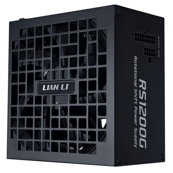 Lian Li RS1200G Black - 1200 Watt 80+ Gold PSU - 12V-2x6 Colored Cable - RS Hub - Fully Modular