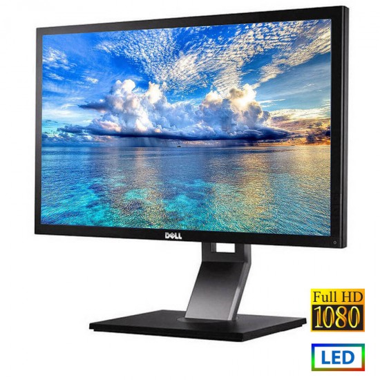 Used (A-) Monitor P2411H LED/Dell/24``FHD/1920x1080/Wide/Black/Grade A-/D-SUB & DVI-D & USB Hub