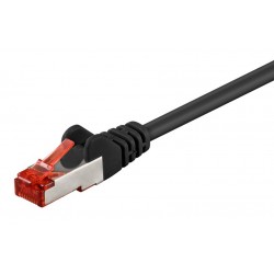 GOOBAY καλώδιο δικτύου 68698, CAT 6 S/FTP, copper, 250MHz, 3m, μαύρο