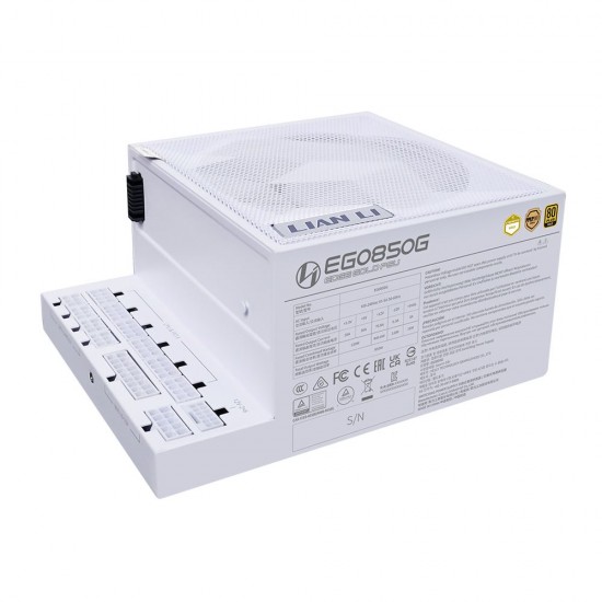 Lian Li Edge 850W White 80+ Gold, Fully Modular ATX PSU Lian Li Edge 850W White 80+ Gold, Fully Modular ATX PSU