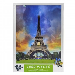 Παζλ 1000 τεμ Πύργος του Άιφελ Κουτί= 29x21x5cm, Παζλ= 75x50cm ToyMarkt 891895