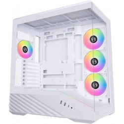 Lian Li Vector V100 White - 4 x 120mm ARGB - LED RGB Strip - Tempered Glass - ATX Case
