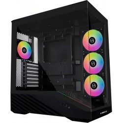 Lian Li Vector V100 Black - 4 x 120mm ARGB - LED RGB Strip - Tempered Glass - ATX Case Lian Li Vector V100 Black - 4 x 120mm ARGB - LED RGB Strip - Tempered Glass - ATX Case