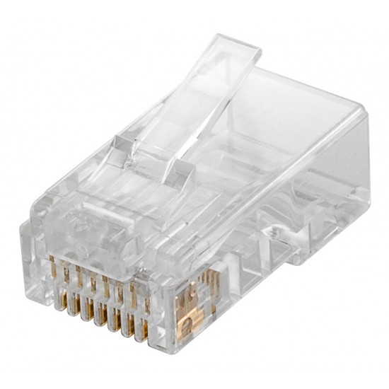 GOOBAY βύσμα RJ45 72500, CAT 5e UTP, διάφανο, 10τμχ