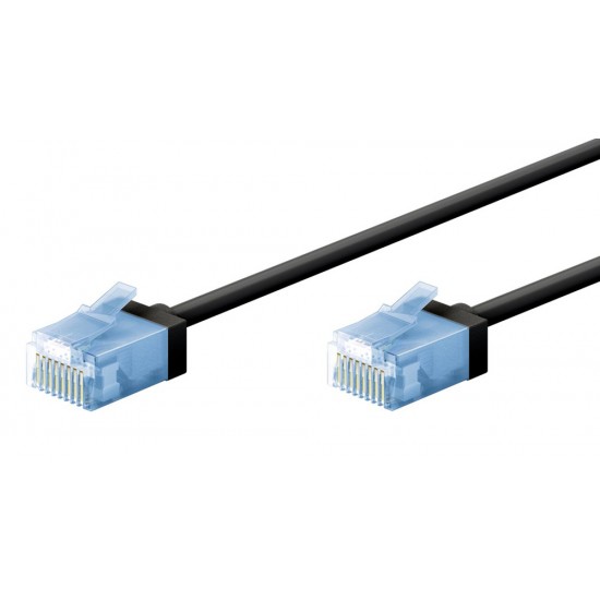 GOOBAY καλώδιο δικτύου 74240, CAT 6A U/UTP, slim, copper, 500MHz, 7.5m, μαύρο GOOBAY καλώδιο δικτύου 74240, CAT 6A U/UTP, slim, copper, 500MHz, 7.5m, μαύρο