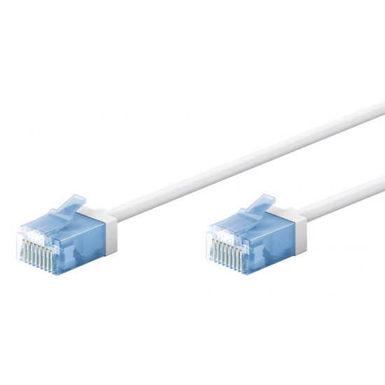 GOOBAY καλώδιο δικτύου 74300, CAT 6A U/UTP, slim, copper, 500MHz, 7.5m, λευκό GOOBAY καλώδιο δικτύου 74300, CAT 6A U/UTP, slim, copper, 500MHz, 7.5m, λευκό