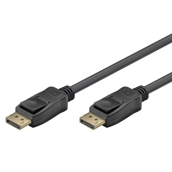 GOOBAY καλώδιο DisplayPort 74759, VESA Certified, 16K/60Hz, 80 Gbps, 1m, μαύρο GOOBAY καλώδιο DisplayPort 74759, VESA Certified, 16K/60Hz, 80 Gbps, 1m, μαύρο
