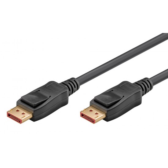 GOOBAY καλώδιο DisplayPort 74761, 16K/60Hz, 80 Gbps, 2m, μαύρο GOOBAY καλώδιο DisplayPort 74761, 16K/60Hz, 80 Gbps, 2m, μαύρο