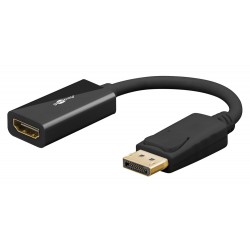 GOOBAY αντάπτορας DisplayPort σε HDMI 75270, 8K/60Hz, 0.1m, μαύρος GOOBAY αντάπτορας DisplayPort σε HDMI 75270, 8K/60Hz, 0.1m, μαύρος