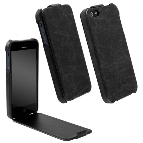 KRUSELL ΘΗΚΗ IPHONE SE/5S LEATHER SLIMCOVER TUMBA VINTAGE BLACK KRUSELL ΘΗΚΗ IPHONE SE/5S LEATHER SLIMCOVER TUMBA VINTAGE BLACK