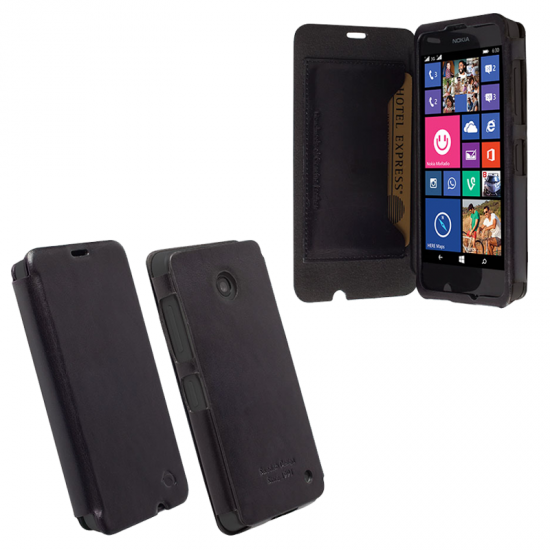 KRUSELL ΘΗΚΗ NOKIA LUMIA 630/635 LEATHER FLIPCOVER KIRUNA BLACK KRUSELL ΘΗΚΗ NOKIA LUMIA 630/635 LEATHER FLIPCOVER KIRUNA BLACK