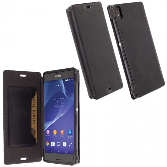 KRUSELL ΘΗΚΗ SONY XPERIA Z3 LEATHER FLIPCOVER KIRUNA BLACK KRUSELL ΘΗΚΗ SONY XPERIA Z3 LEATHER FLIPCOVER KIRUNA BLACK