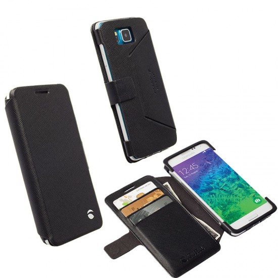 KRUSELL ΘΗΚΗ SAMSUNG ALPHA G850 LEATHER MALMO FLIPWALLET BLACK KRUSELL ΘΗΚΗ SAMSUNG ALPHA G850 LEATHER MALMO FLIPWALLET BLACK