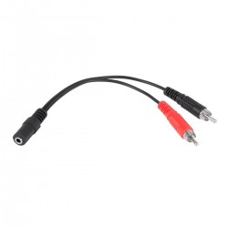 Καλώδιο Stereo Jack 3.5mm - 2xRCA F/M 20cm