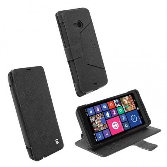 KRUSELL ΘΗΚΗ MICROSOFT LUMIA 535 LEATHER MALMO FLIPWALLET BLACK KRUSELL ΘΗΚΗ MICROSOFT LUMIA 535 LEATHER MALMO FLIPWALLET BLACK
