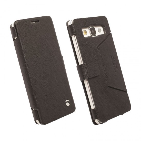 KRUSELL ΘΗΚΗ SAMSUNG A3 A300 LEATHER MALMO FLIPWALET BLACK KRUSELL ΘΗΚΗ SAMSUNG A3 A300 LEATHER MALMO FLIPWALET BLACK