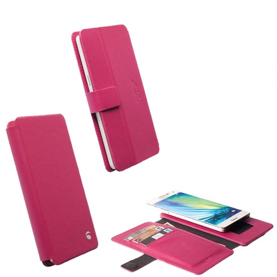 KRUSELL ΘΗΚΗ UNIVERSAL LEATHER MALMO FLIPWALLET SLIDE 2XL PINK KRUSELL ΘΗΚΗ UNIVERSAL LEATHER MALMO FLIPWALLET SLIDE 2XL PINK