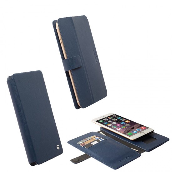KRUSELL ΘΗΚΗ UNIVERSAL LEATHER MALMO FLIPWALLET SLIDE 3XL BLUE KRUSELL ΘΗΚΗ UNIVERSAL LEATHER MALMO FLIPWALLET SLIDE 3XL BLUE