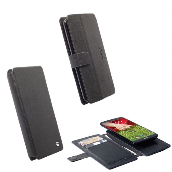 KRUSELL ΘΗΚΗ UNIVERSAL LEATHER MALMO FLIPWALLET SLIDE 4XL BLACK KRUSELL ΘΗΚΗ UNIVERSAL LEATHER MALMO FLIPWALLET SLIDE 4XL BLACK