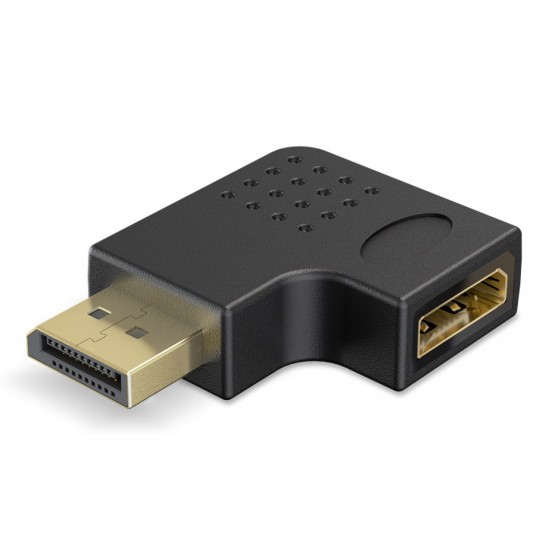 GOOBAY αντάπτορας DisplayPort 77131, 8K/144Hz, γωνιακός, μαύρος GOOBAY αντάπτορας DisplayPort 77131, 8K/144Hz, γωνιακός, μαύρος
