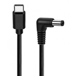 GOOBAY καλώδιο τροφοδοσίας USB-C σε DC 78969, 5.5x2.5mm, 1m, μαύρο