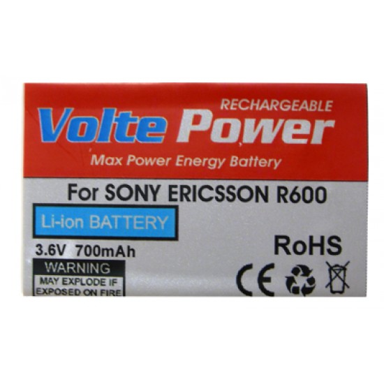 ΜΠΑΤΑΡΙΑ SONY ERICSSON R600 700mAh Li-ion VoltePower ΜΠΑΤΑΡΙΑ SONY ERICSSON R600 700mAh Li-ion VoltePower