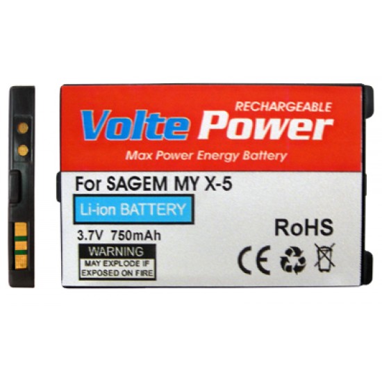 ΜΠΑΤΑΡΙΑ SAGEM MYX-5/MYX3-2 750mAh Li-ion VoltePower ΜΠΑΤΑΡΙΑ SAGEM MYX-5/MYX3-2 750mAh Li-ion VoltePower