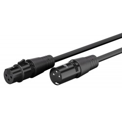 GOOBAY καλώδιο προέκτασης ήχου XLR 80028, 1m, μαύρο