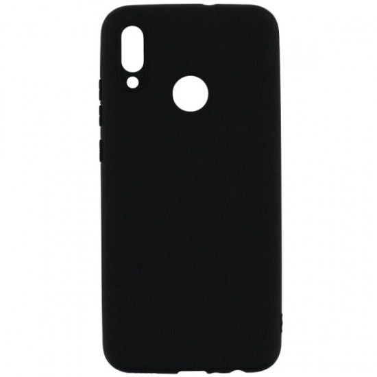 SENSO SOFT TOUCH XIAOMI REDMI NOTE 7 black backcover SENSO SOFT TOUCH XIAOMI REDMI NOTE 7 black backcover