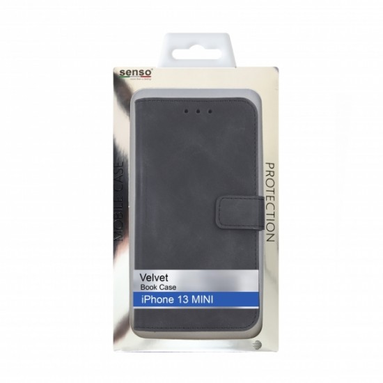 SENSO VELVET BOOK IPHONE 13 MINI black SENSO VELVET BOOK IPHONE 13 MINI black