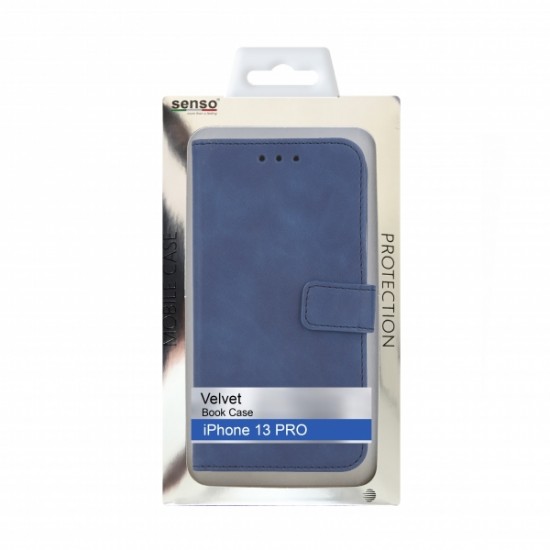 SENSO VELVET BOOK IPHONE 13 PRO blue SENSO VELVET BOOK IPHONE 13 PRO blue