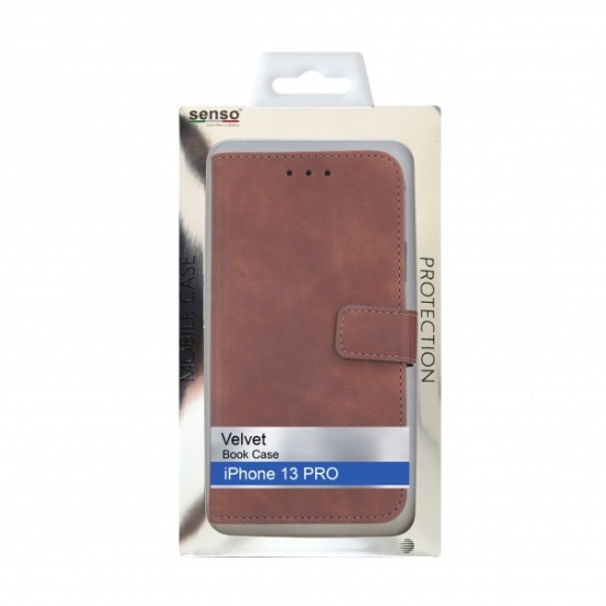 SENSO VELVET BOOK IPHONE 13 PRO brown SENSO VELVET BOOK IPHONE 13 PRO brown