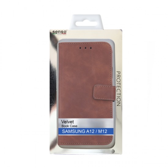 SENSO VELVET BOOK SAMSUNG A13 5G / A04s brown SENSO VELVET BOOK SAMSUNG A13 5G / A04s brown
