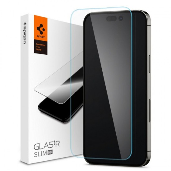 SPIGEN SLIM TEMPERED GLASS IPHONE 14 PRO SPIGEN SLIM TEMPERED GLASS IPHONE 14 PRO