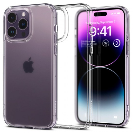SPIGEN ULTRA HYBRID IPHONE 14 PRO frost clear backcover SPIGEN ULTRA HYBRID IPHONE 14 PRO frost clear backcover