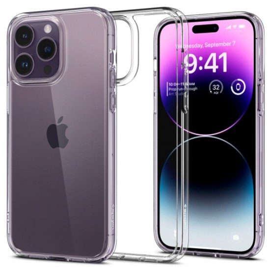 SPIGEN ULTRA HYBRID IPHONE 14 PRO MAX crystal clear backcover SPIGEN ULTRA HYBRID IPHONE 14 PRO MAX crystal clear backcover