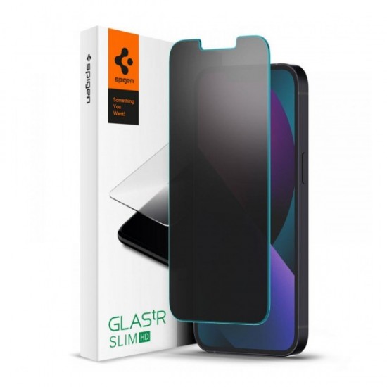 SPIGEN SLIM PRIVACY TEMPERED GLASS IPHONE 13 / 13 PRO / 14 SPIGEN SLIM PRIVACY TEMPERED GLASS IPHONE 13 / 13 PRO / 14